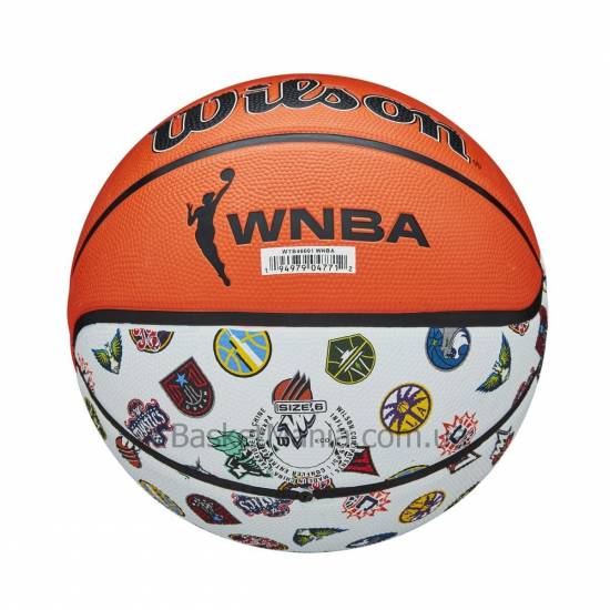М'яч баскетбольний Wilson WNBA All Team Outdoor розмір 6 гумовий (WTB46001XBWNBA)