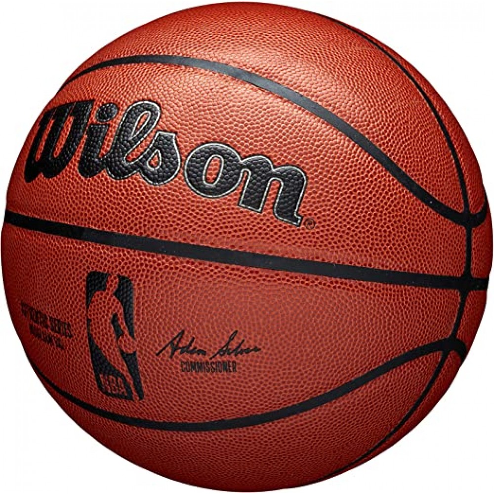 М'яч баскетбольний Wilson NBA Authentic Indoor Competition Game Ball розмір 7 композитна шкіра (WTB7100EC7)