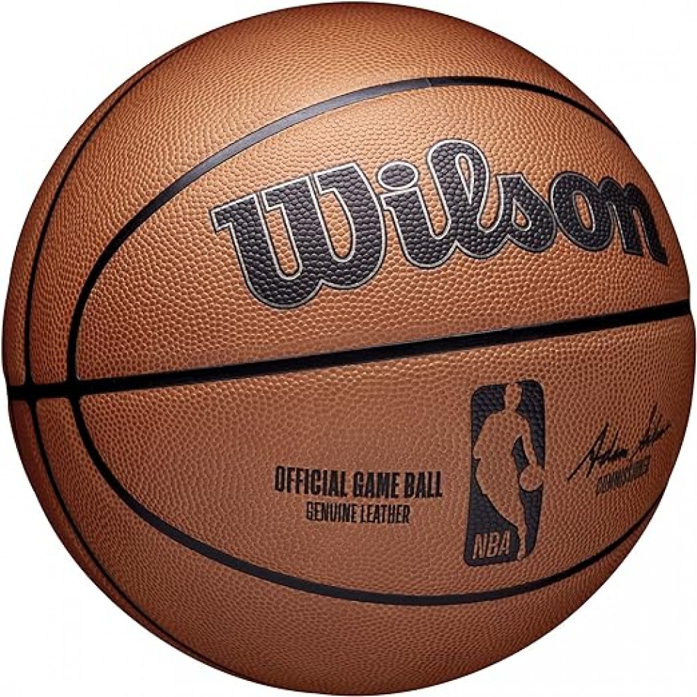 М'яч баскетбольний офіційний Wilson NBA Official Game Basketball розмір 7 натуральна шкіра (WTB7500XB07)