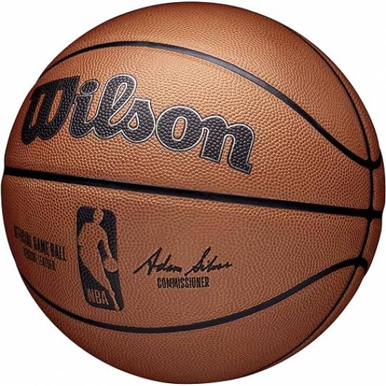 М'яч баскетбольний офіційний Wilson NBA Official Game Basketball розмір 7 натуральна шкіра (WTB7500XB07)