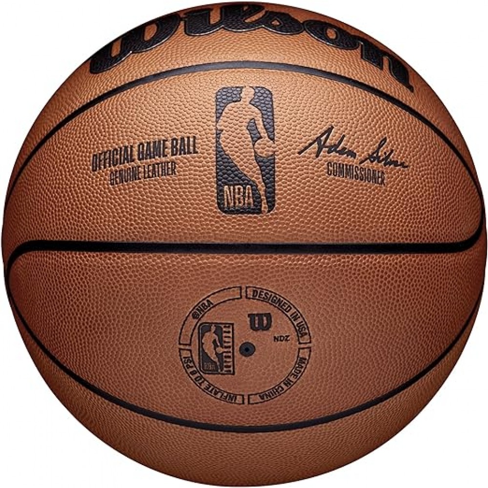 М'яч баскетбольний офіційний Wilson NBA Official Game Basketball розмір 7 натуральна шкіра (WTB7500XB07)