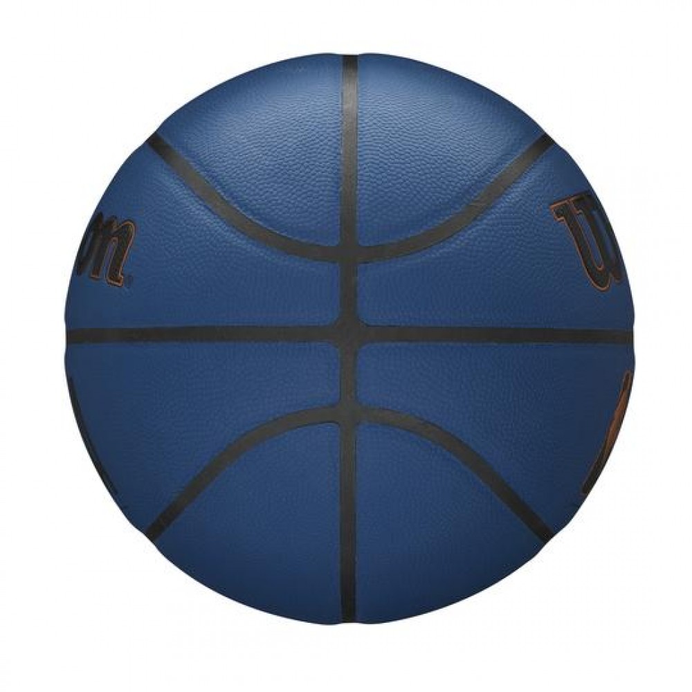 М'яч баскетбольний Wilson NBA Forge Plus Deep Navy розмір 7 композитна шкіра (WTB8102XB07)