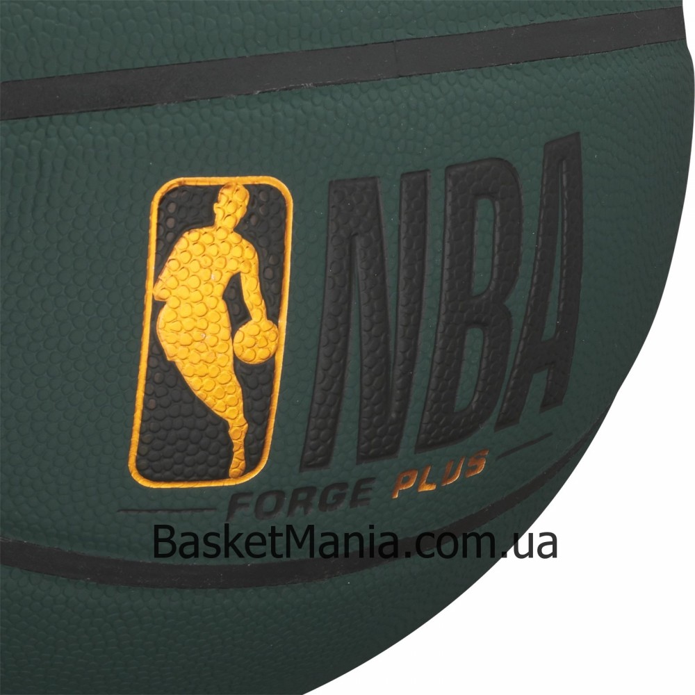 М'яч баскетбольний Wilson NBA Forge Plus Forest Green розмір 7 композитна шкіра (WTB8103XB07)
