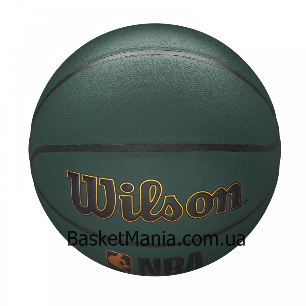 М'яч баскетбольний Wilson NBA Forge Plus Forest Green розмір 7 композитна шкіра (WTB8103XB07)