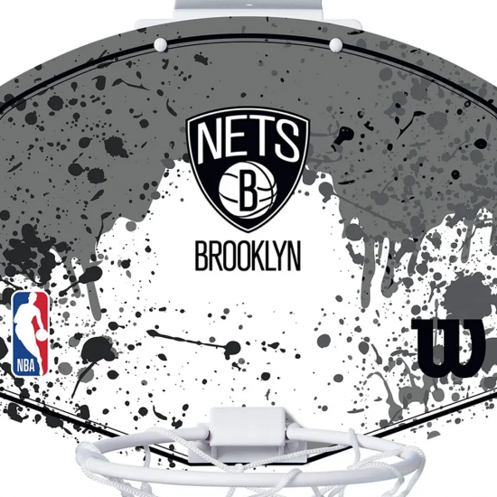 Міні-щит дитячий баскетбольний Wilson NBA Team Mini Hoop Brooklyn Nets (WTBA1302BRO)