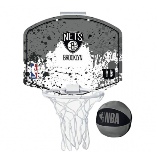 Міні-щит дитячий баскетбольний Wilson NBA Team Mini Hoop Brooklyn Nets (WTBA1302BRO)