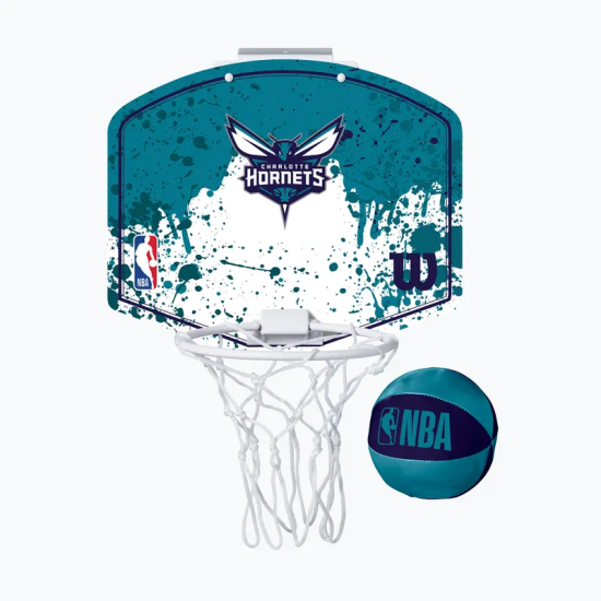 Міні-щит дитячий баскетбольний Wilson NBA Team Mini Hoop Charlotte Hornets (WTBA1302CHA)