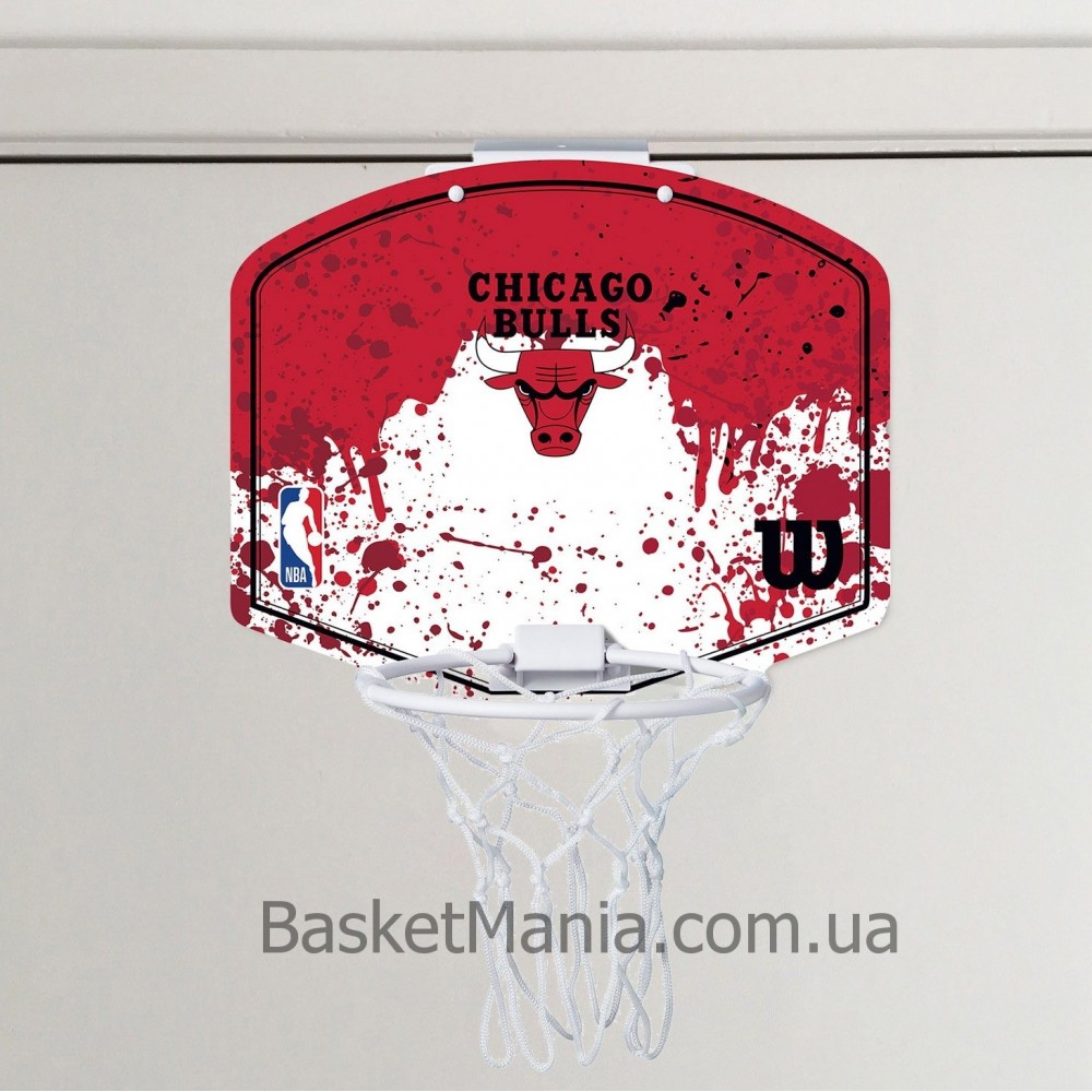 Міні-щит баскетбольний Wilson NBA Team Mini Hoop Chicago Bulls (WTBA1302CHI)