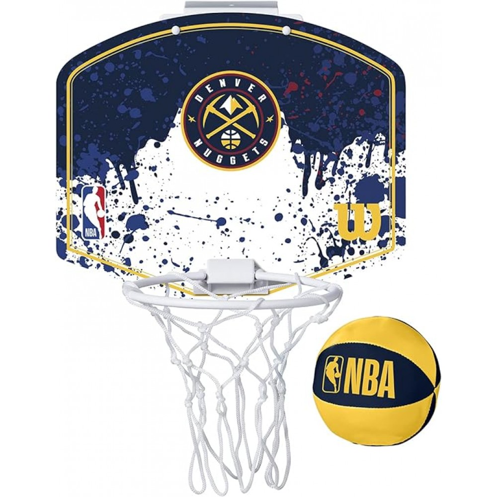 Міні-щит баскетбольний Wilson NBA Team Mini Hoop Denver Nuggets (WTBA1302DEN)
