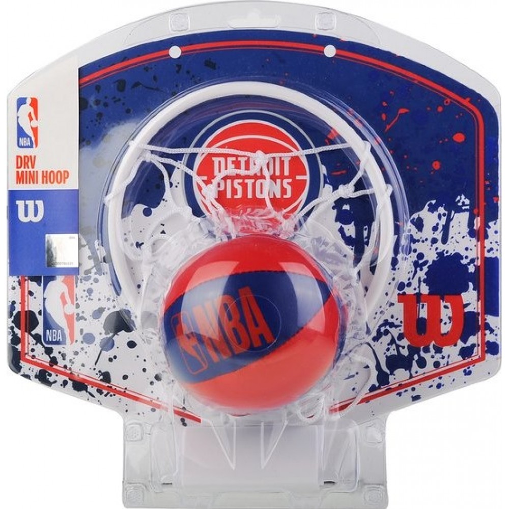 Міні-щит баскетбольний Wilson NBA Team Mini Hoop Detroit Pistons (WTBA1302DET)