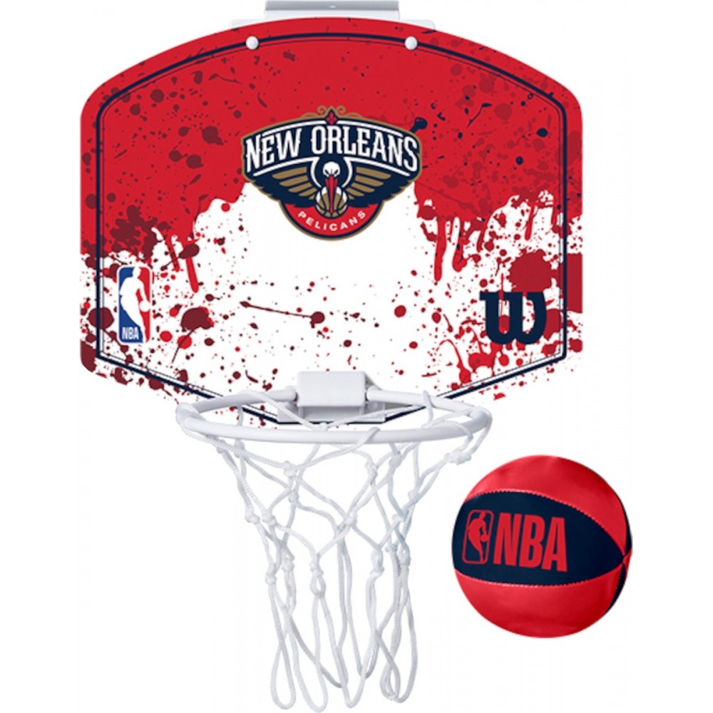 Міні-щит баскетбольний Wilson NBA Team Mini Hoop New Orleans Pelicans (WTBA1302NOP)