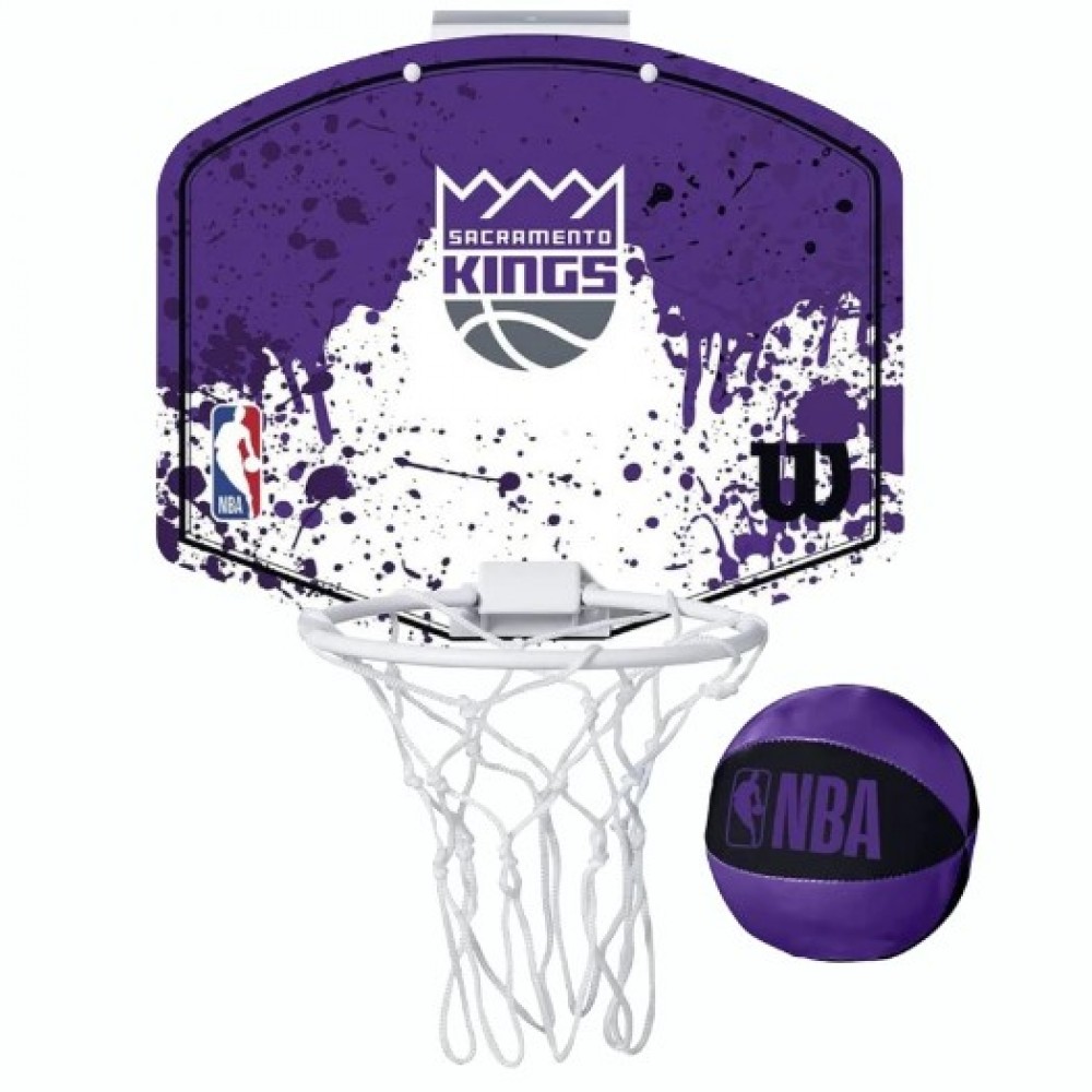 Міні-щит баскетбольний Wilson NBA Team Mini Hoop Sacramento Kings (WTBA1302SAC)