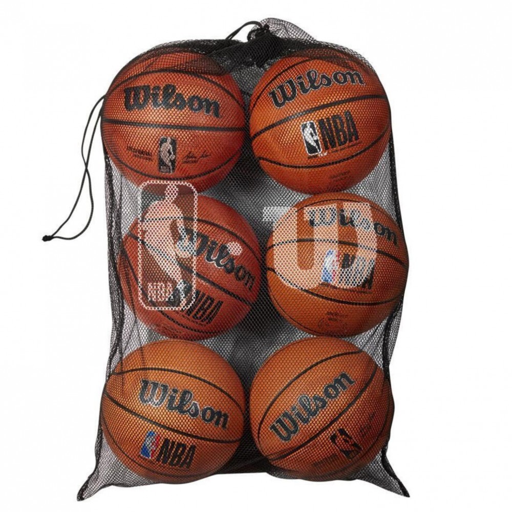 Сумка-сітка для баскетбольних м'ячів Wilson 6 Ball Mesh Basketball Bag (WTBA70030)