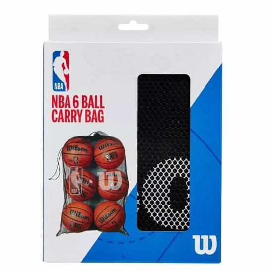 Сумка-сітка для баскетбольних м'ячів Wilson 6 Ball Mesh Basketball Bag (WTBA70030)