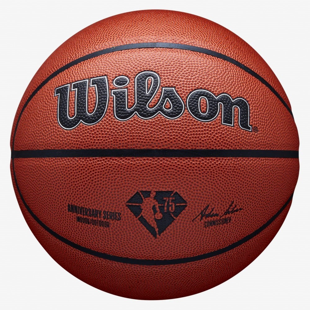 М'яч баскетбольний Wilson NBA 75TH Indoor Outdoor розмір 7 композитна шкіра (WZ2006901XB7)