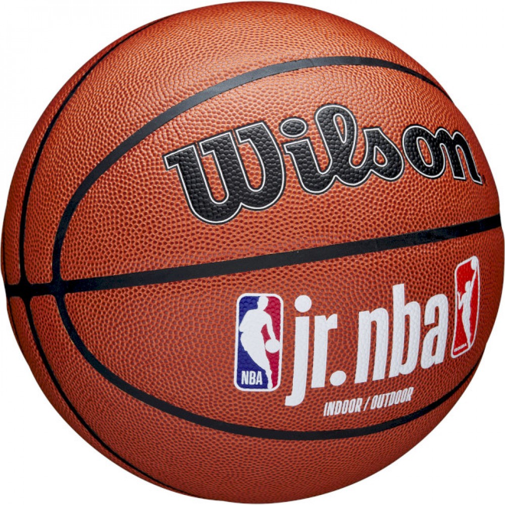 М'яч баскетбольний Wilson Junior NBA Logo Indoor Outdoor розмір 5, 6, 7 композитна шкіра (WZ2009801XB7)