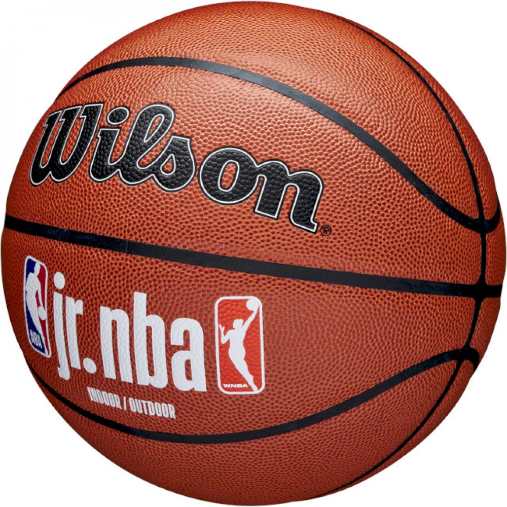 М'яч баскетбольний Wilson Junior NBA Logo Indoor Outdoor розмір 5, 6, 7 композитна шкіра (WZ2009801XB7)