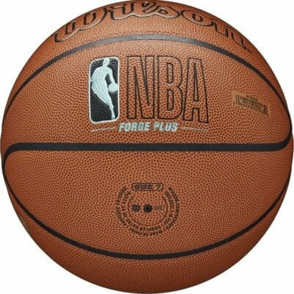 Баскетбольний м'яч Wilson NBA Forge Plus Eco розмір 7 композитна шкіра (WZ2010901XB07)