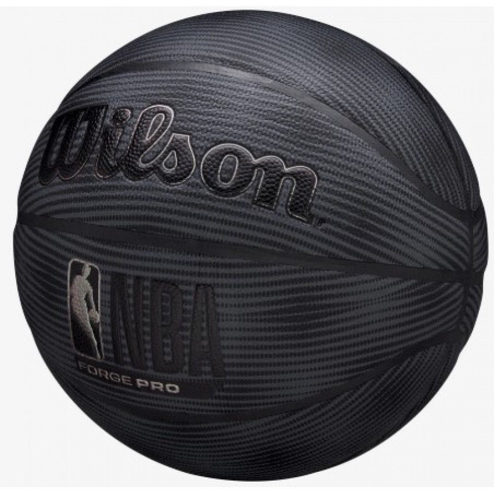 Баскетбольний м’яч Wilson NBA Forge Pro Midnight Indoor/Outdoor Basketball розмір 7 композитна шкіра (WZ2015101XB) — оригінал
