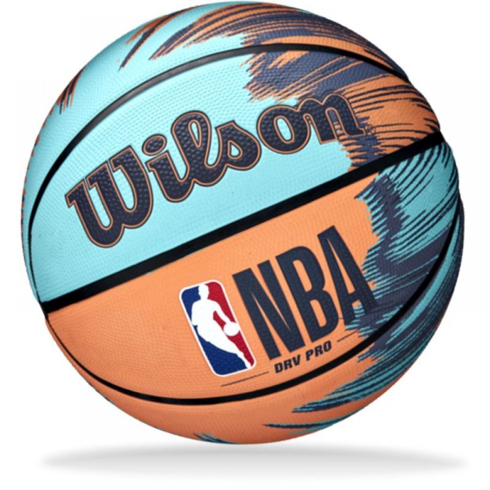 М'яч баскетбольний Wilson NBA DRV Pro Streak Outdoor Basketball розмір 6, 7 гумовий для гри на вулиці-залі (WZ3012501XB6)