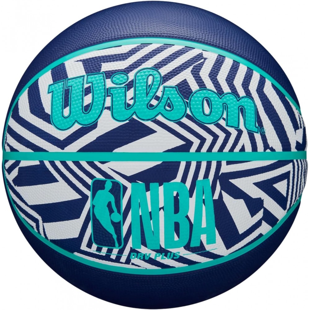 Баскетбольний мяч Wilson NBA DRV Plus Dazzle Camo Ball розмір 6, 7 гумовий для гри на вулиці оригінал (WZ3016102XB7)