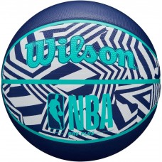 Баскетбольний мяч Wilson NBA DRV Plus Dazzle Camo Ball розмір 6, 7 гумовий для гри на вулиці оригінал (WZ3016102XB7)