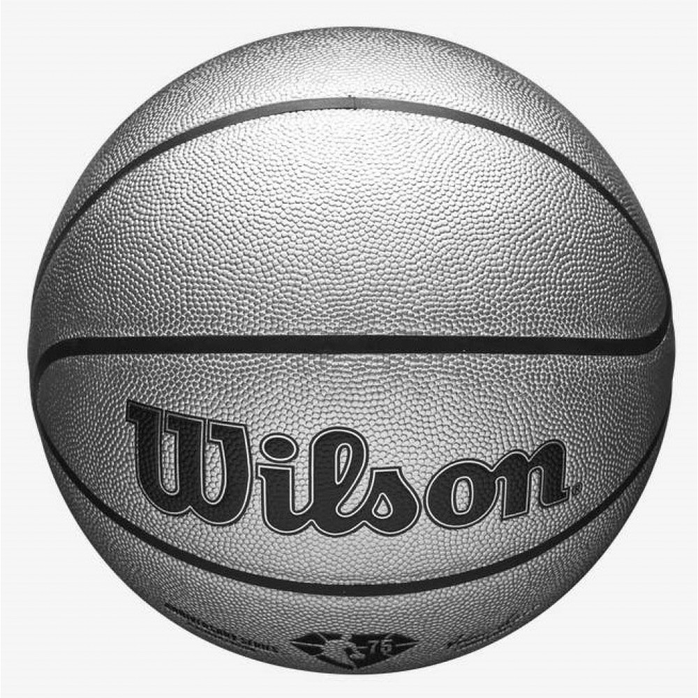 М'яч баскетбольний Wilson NBA 75TH Platinum Edition розмір 7 композитна шкіра (WZ4003701XB7)