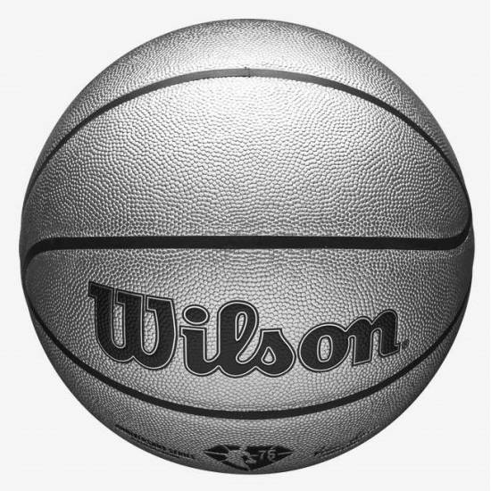 М'яч баскетбольний Wilson NBA 75TH Platinum Edition розмір 7 композитна шкіра (WZ4003701XB7)