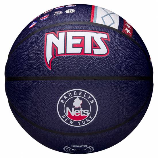 М'яч баскетбольний Wilson NBA Team City Edition Collector Brooklyn Nets розмір 7 композитна шкіра (WZ4003903XB7)