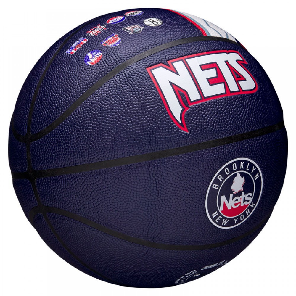 М'яч баскетбольний Wilson NBA Team City Edition Collector Brooklyn Nets розмір 7 композитна шкіра (WZ4003903XB7)