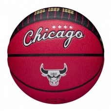 М'яч баскетбольний Wilson NBA Team City Collector Chicago Bulls розмір 7 композитна шкіра (WZ4003905XB7)
