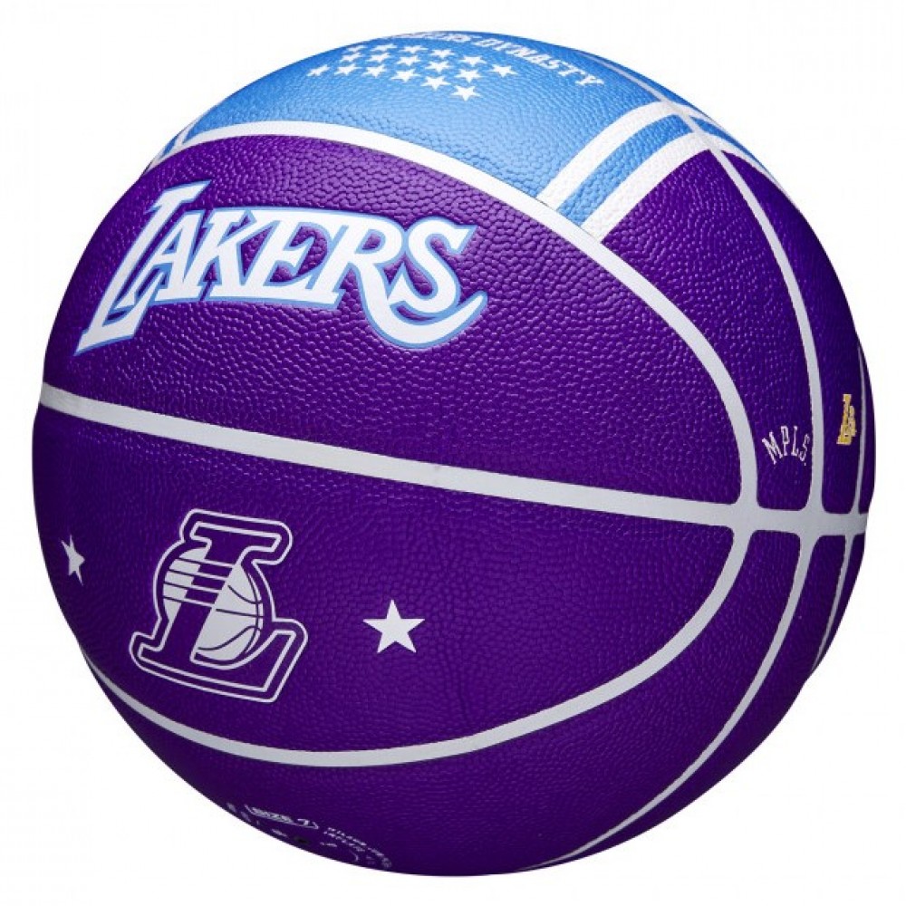 М'яч баскетбольний Wilson NBA Team City Edition Los Angeles Lakers розмір 7 композитна шкіра (WZ4003914XB7)