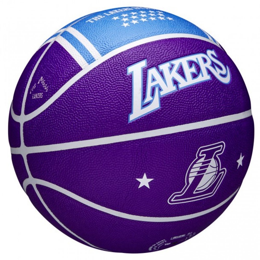 М'яч баскетбольний Wilson NBA Team City Edition Los Angeles Lakers розмір 7 композитна шкіра (WZ4003914XB7)