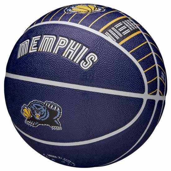 М'яч баскетбольний Wilson NBA Team City Edition Collector Memphis Grizzlies в подарунковій коробці-боксу (WZ4003929XB71)
