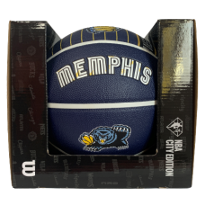 М'яч баскетбольний Wilson NBA Team City Edition Collector Memphis Grizzlies в подарунковій коробці-боксу (WZ4003929XB71)
