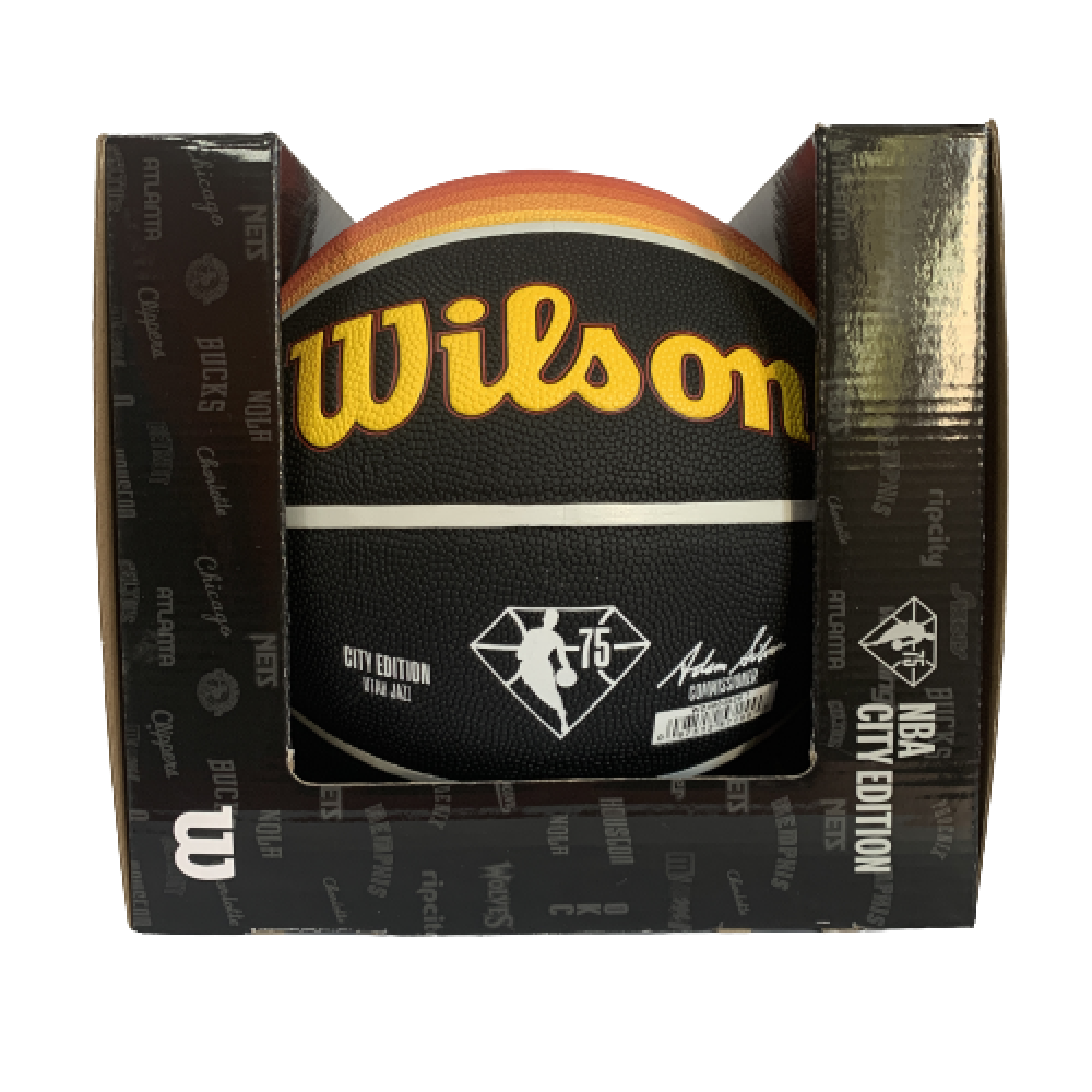 М'яч баскетбольний Wilson NBA Team City Edition Collector Uta Jazz в подарунковій коробці (WZ4003929XB71)