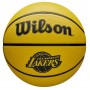 Баскетбольний м’яч Wilson NBA Los Angeles Lakers Outdoor р.7 гумовий (WZ4025414XB) — оригінал