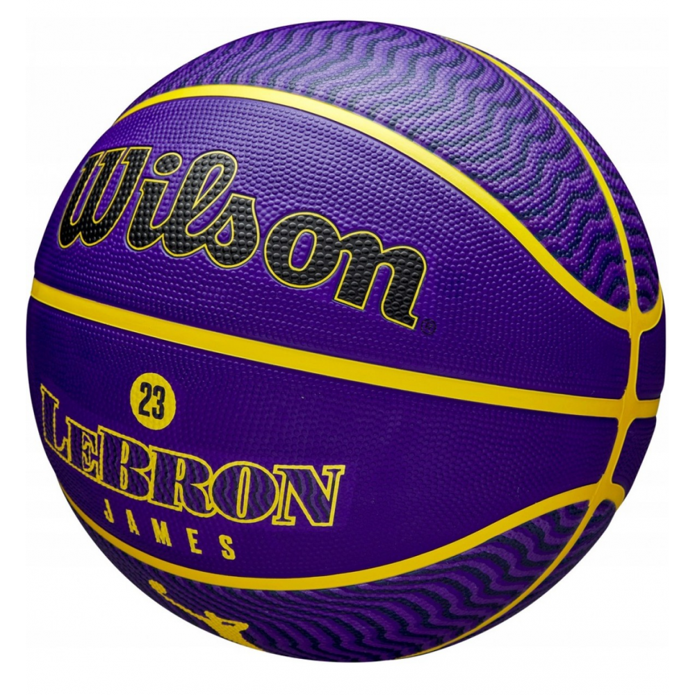 Баскетбольний м'яч Wilson NBA Player Icon Lebron James Outdoor розмір 7 гумовий оригінал (WZ4027601XB)