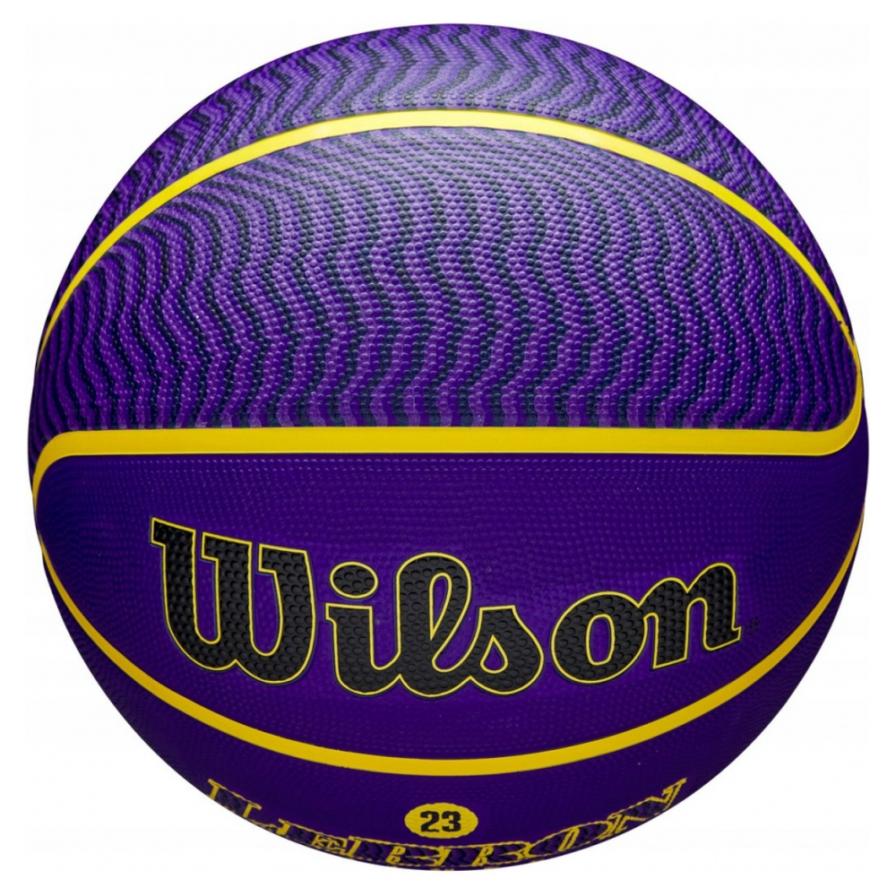 Баскетбольний м'яч Wilson NBA Player Icon Lebron James Outdoor розмір 7 гумовий оригінал (WZ4027601XB)