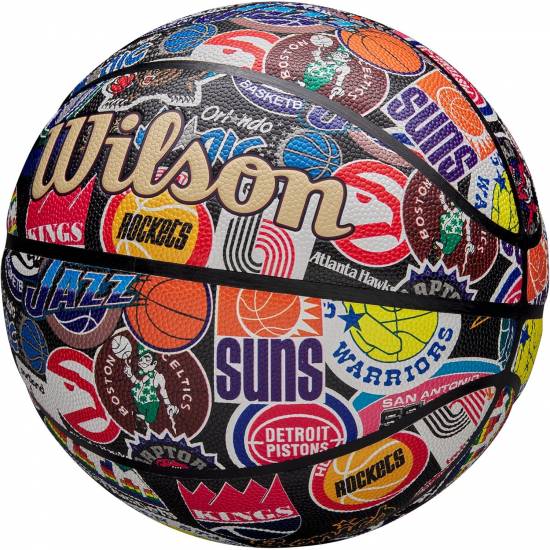 Баскетбольний м'яч Wilson NBA All Team Retro Basketball розмір 7 композитна шкіра оригінал (WZ4028501XB7) Баскетбольний м'яч Wilson NBA All Team Retro Basketball розмір 7 композитна шкіра оригінал (WZ4028501XB7)