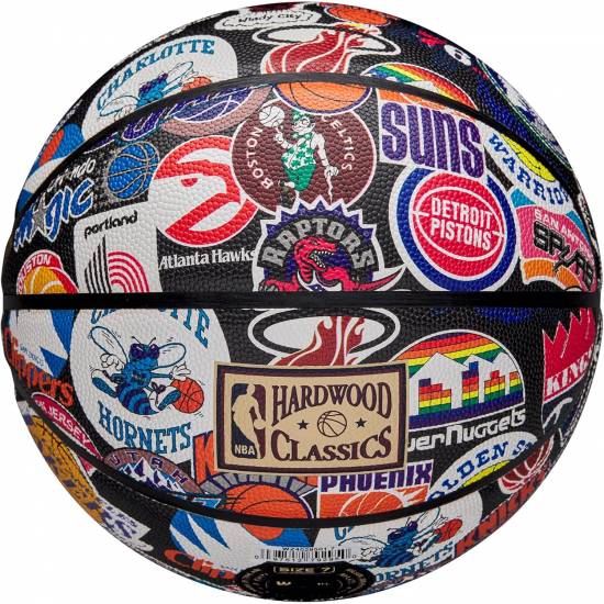 Баскетбольний м'яч Wilson NBA All Team Retro Basketball розмір 7 композитна шкіра оригінал (WZ4028501XB7) Баскетбольний м'яч Wilson NBA All Team Retro Basketball розмір 7 композитна шкіра оригінал (WZ4028501XB7)