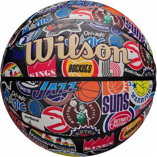 Баскетбольний м'яч Wilson NBA All Team Retro Basketball розмір 7 композитна шкіра оригінал (WZ4028501XB7) Баскетбольний м'яч Wilson NBA All Team Retro Basketball розмір 7 композитна шкіра оригінал (WZ4028501XB7)