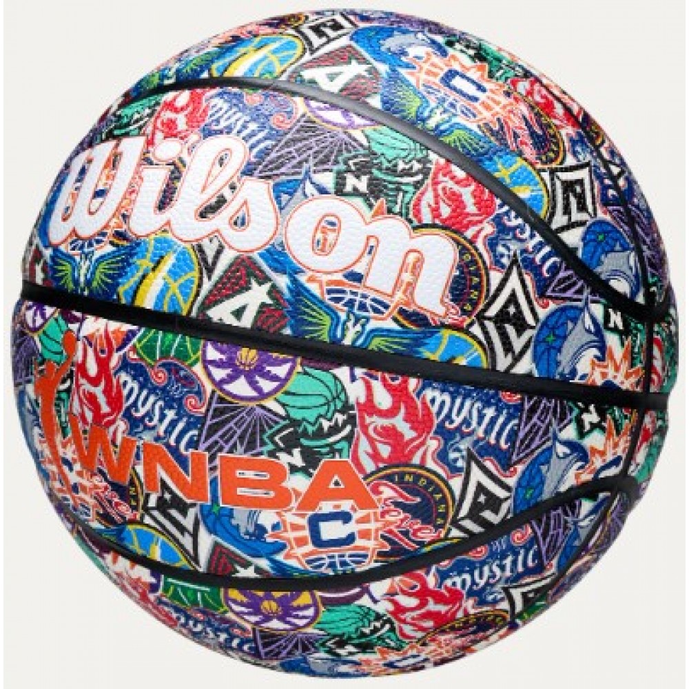 Баскетбольний м’яч Wilson WNBA All Team Retro Basketball розмір 6 композитна шкіра (WZ4033301XB) — оригінал