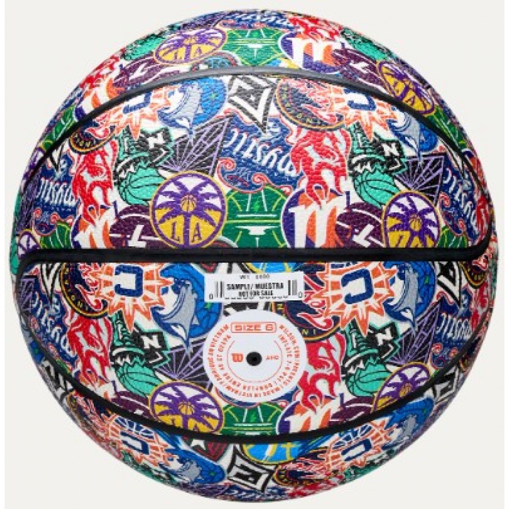 Баскетбольний м’яч Wilson WNBA All Team Retro Basketball розмір 6 композитна шкіра (WZ4033301XB) — оригінал