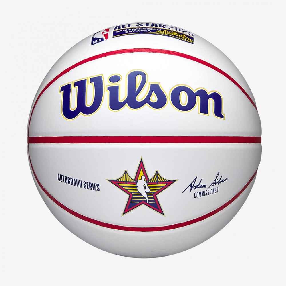 М'яч баскетбольний для афтографів Wilson NBA Team All Star Autographe розмір 7 сувенірний (WZ4034101XB7)