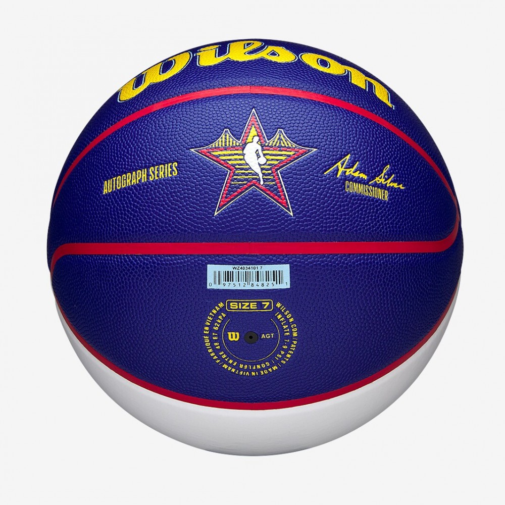 М'яч баскетбольний для афтографів Wilson NBA Team All Star Autographe розмір 7 сувенірний (WZ4034101XB7)