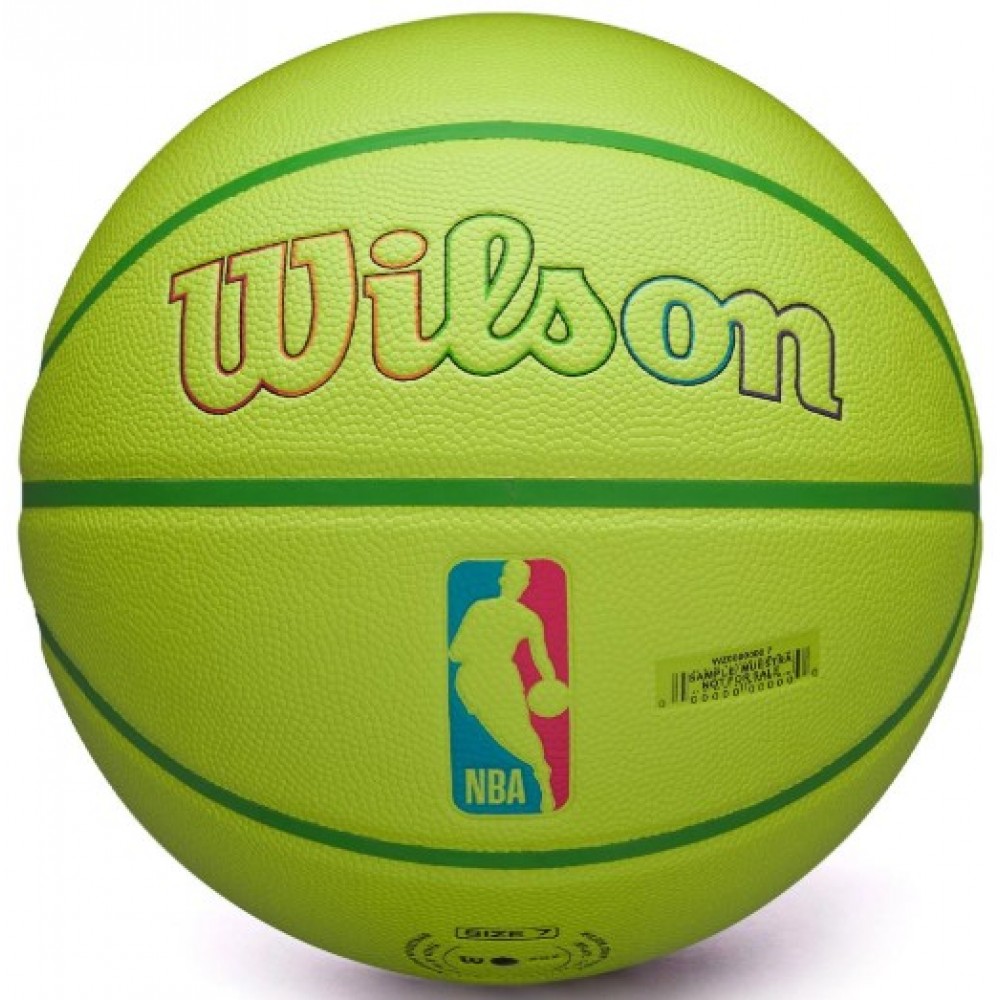 Баскетбольний м’яч Wilson NBA Team Neon Chicago Bulls розмір 7 композитна шкіра (WZ4037402XB) — оригінал