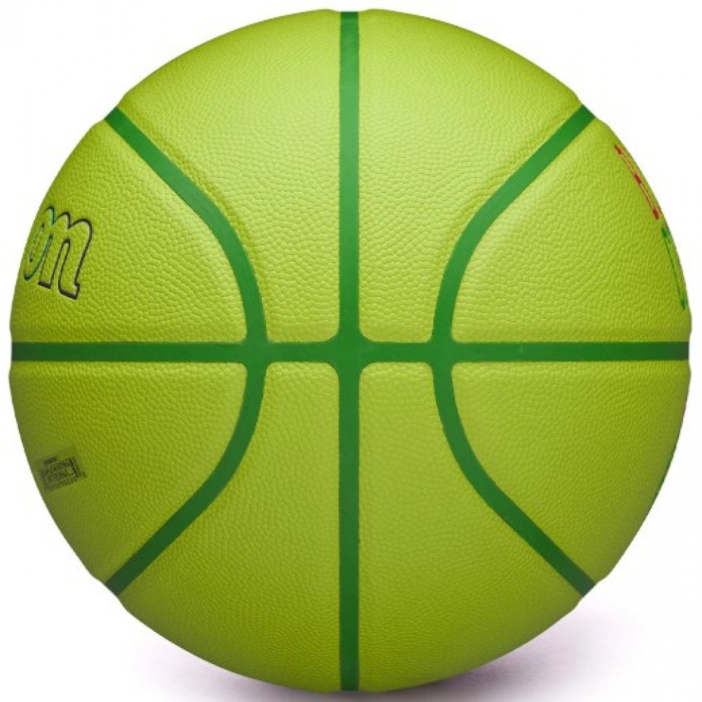 Баскетбольний м’яч Wilson NBA Team Neon Chicago Bulls розмір 7 композитна шкіра (WZ4037402XB) — оригінал