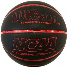Баскетбольний м'яч Wilson NCAA HIGHLIGHT розмір 7 червоно-чорний (WTB067525XD7)