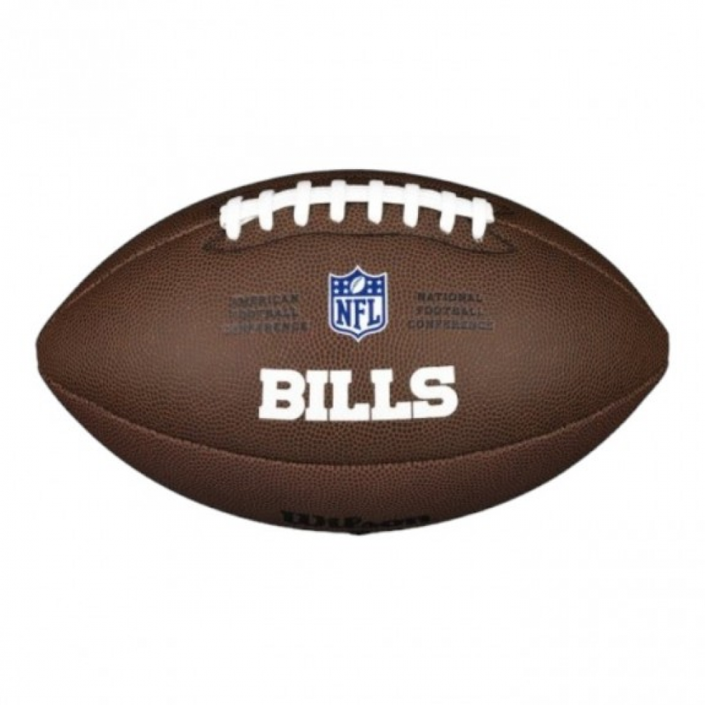 М'яч для американського футболу Wilson NFL Team Logo Buffalo Bills композитна шкіра (WTF1748XBBF)